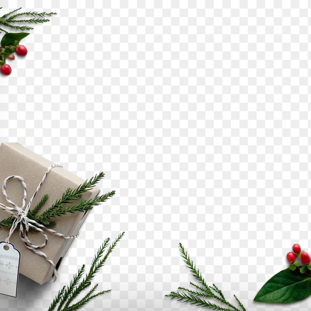 Christmas png border frame design