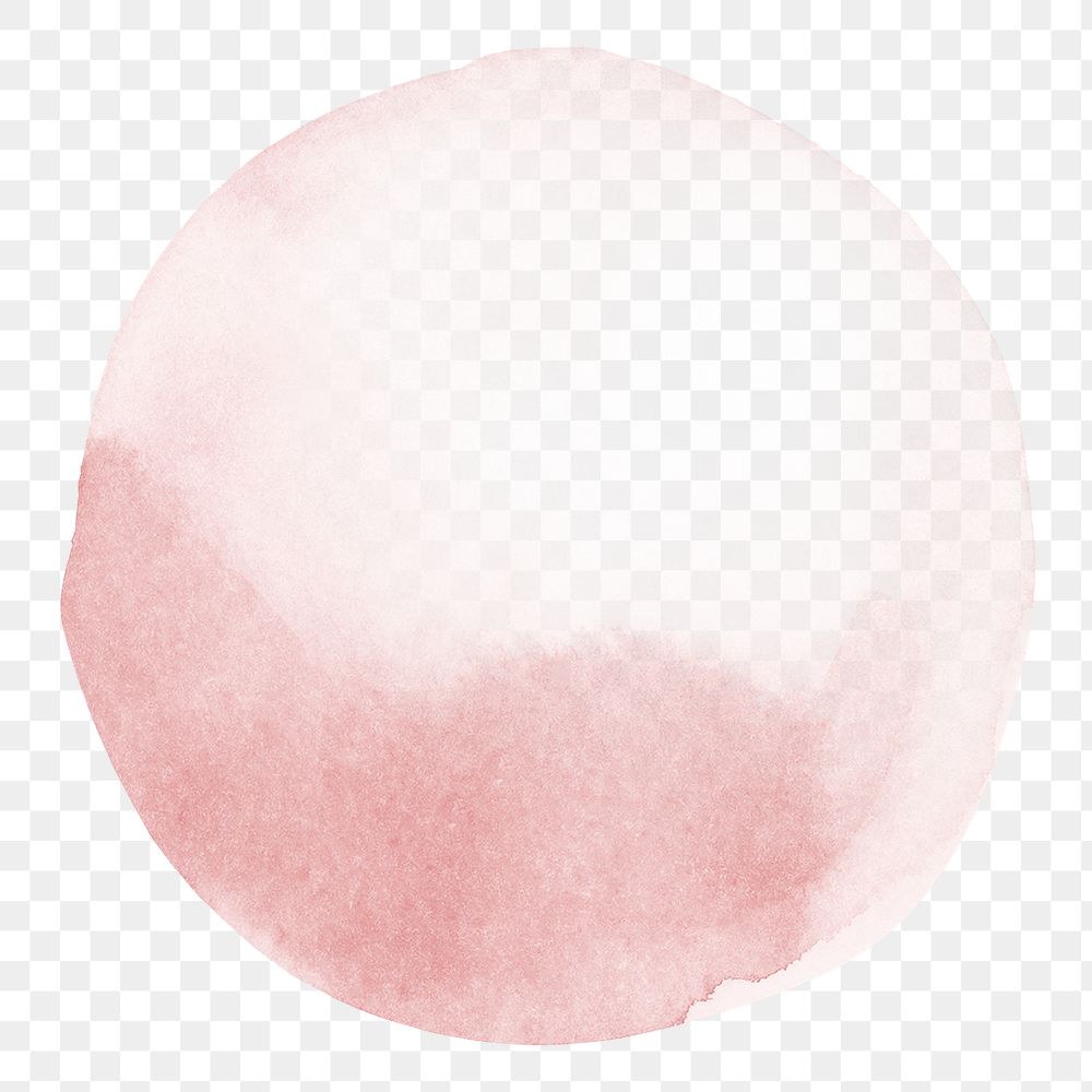 Abstract watercolor blob transparent png