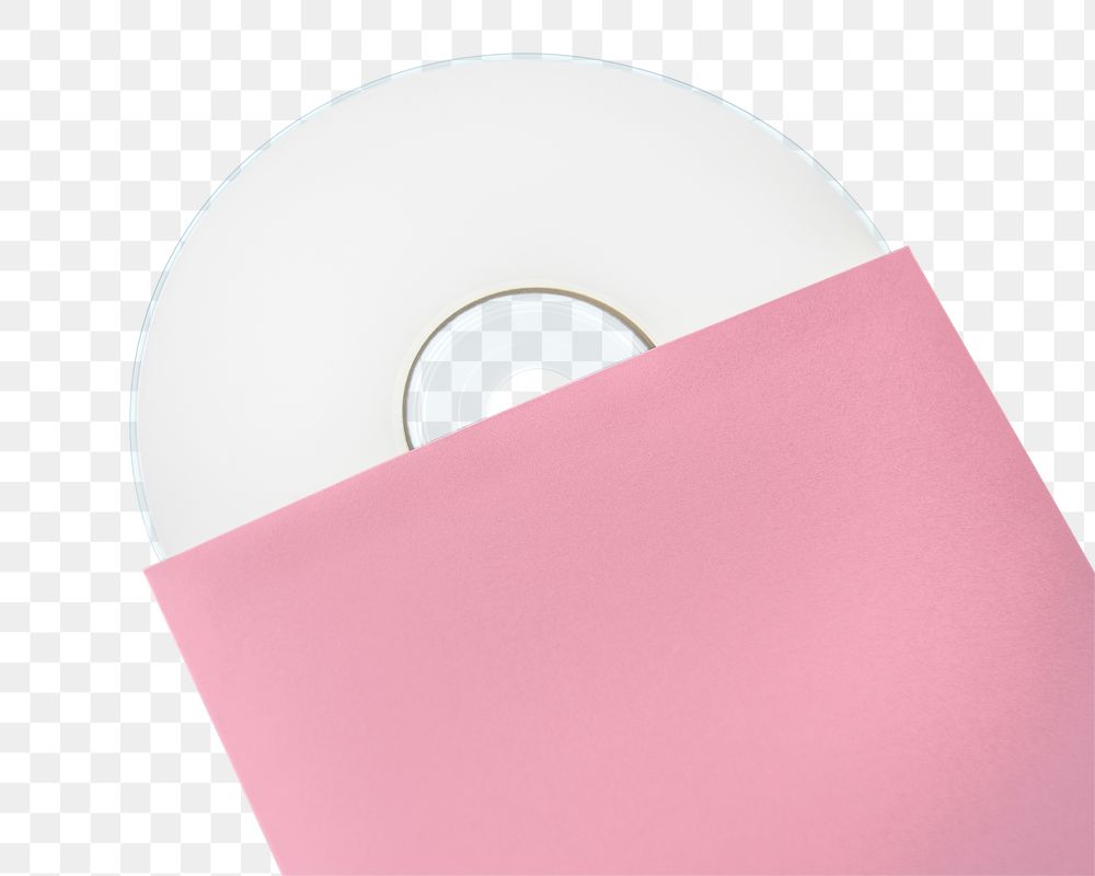 CD packaging template transparent png