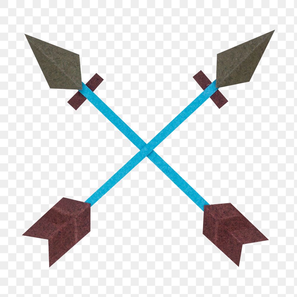 Arrows symbol paper craft icon design element