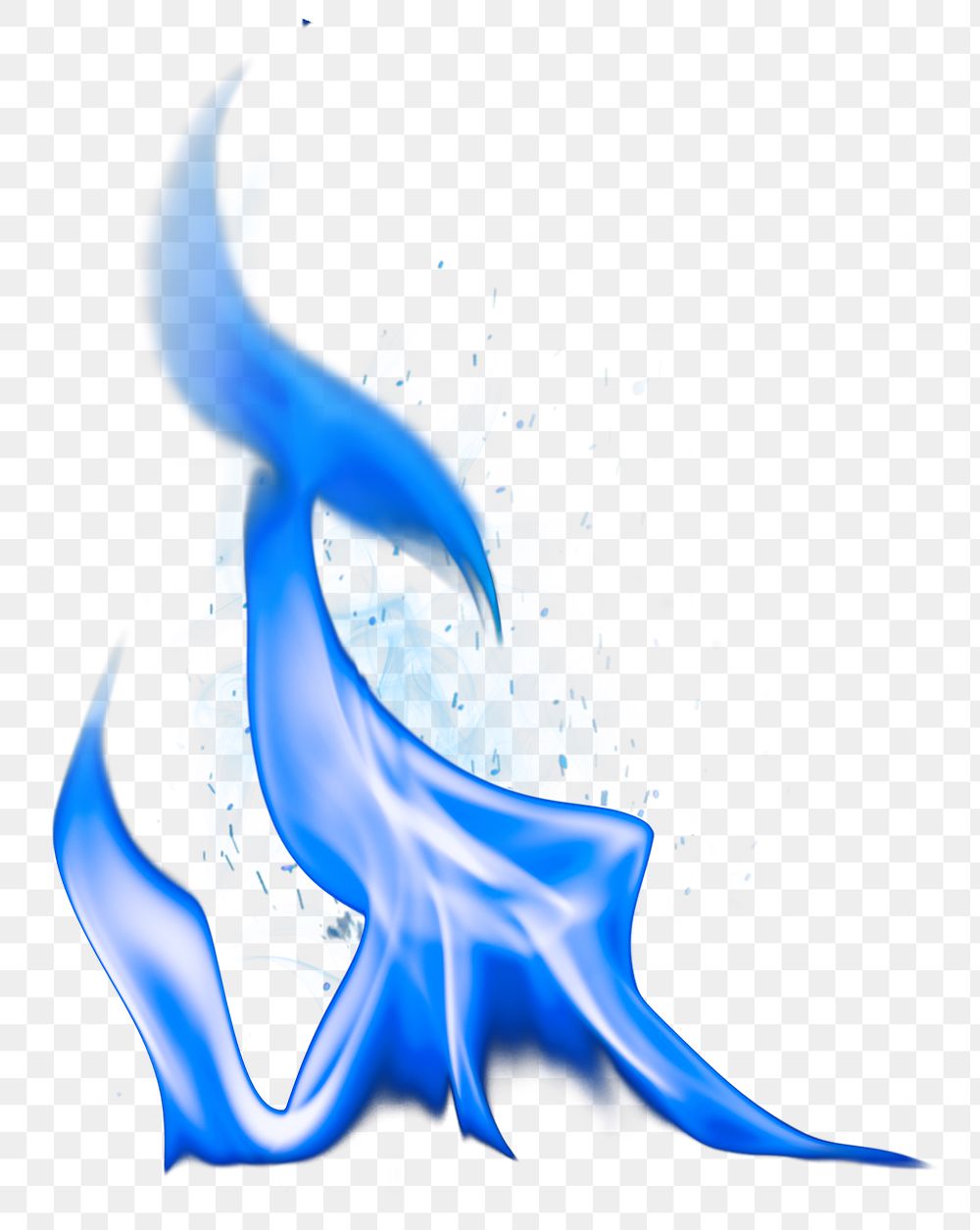 Bonfire Flame Png Sticker, Realistic 