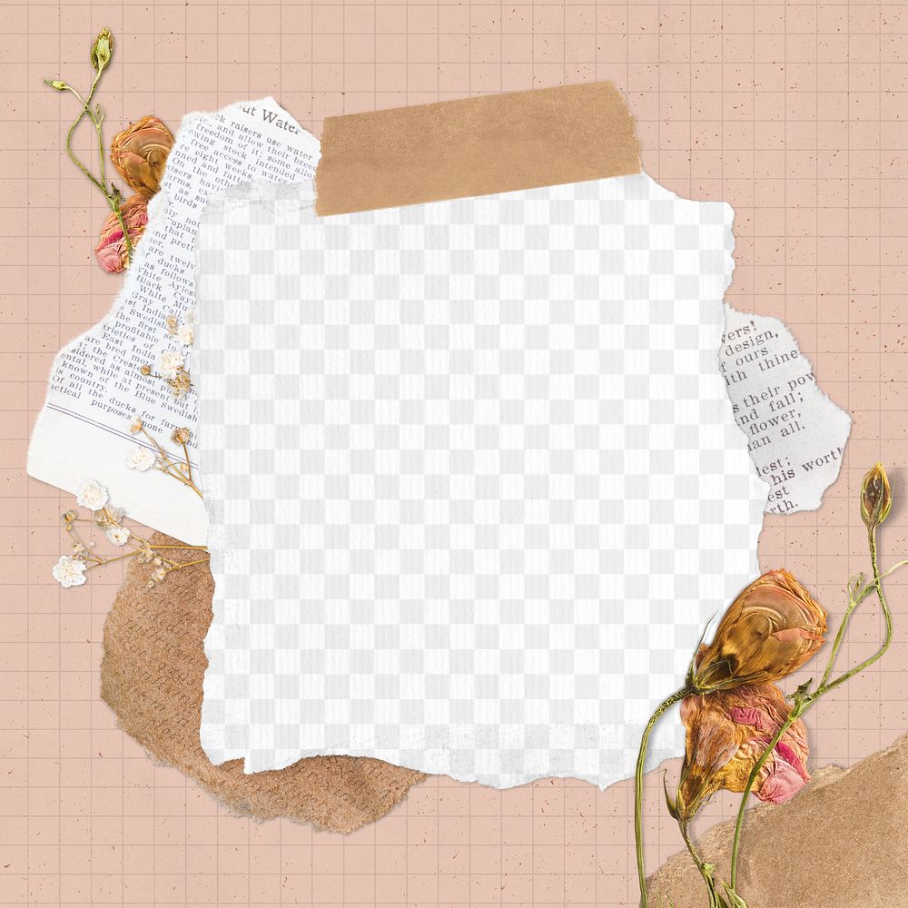 Reminder note png mockup, transparent design