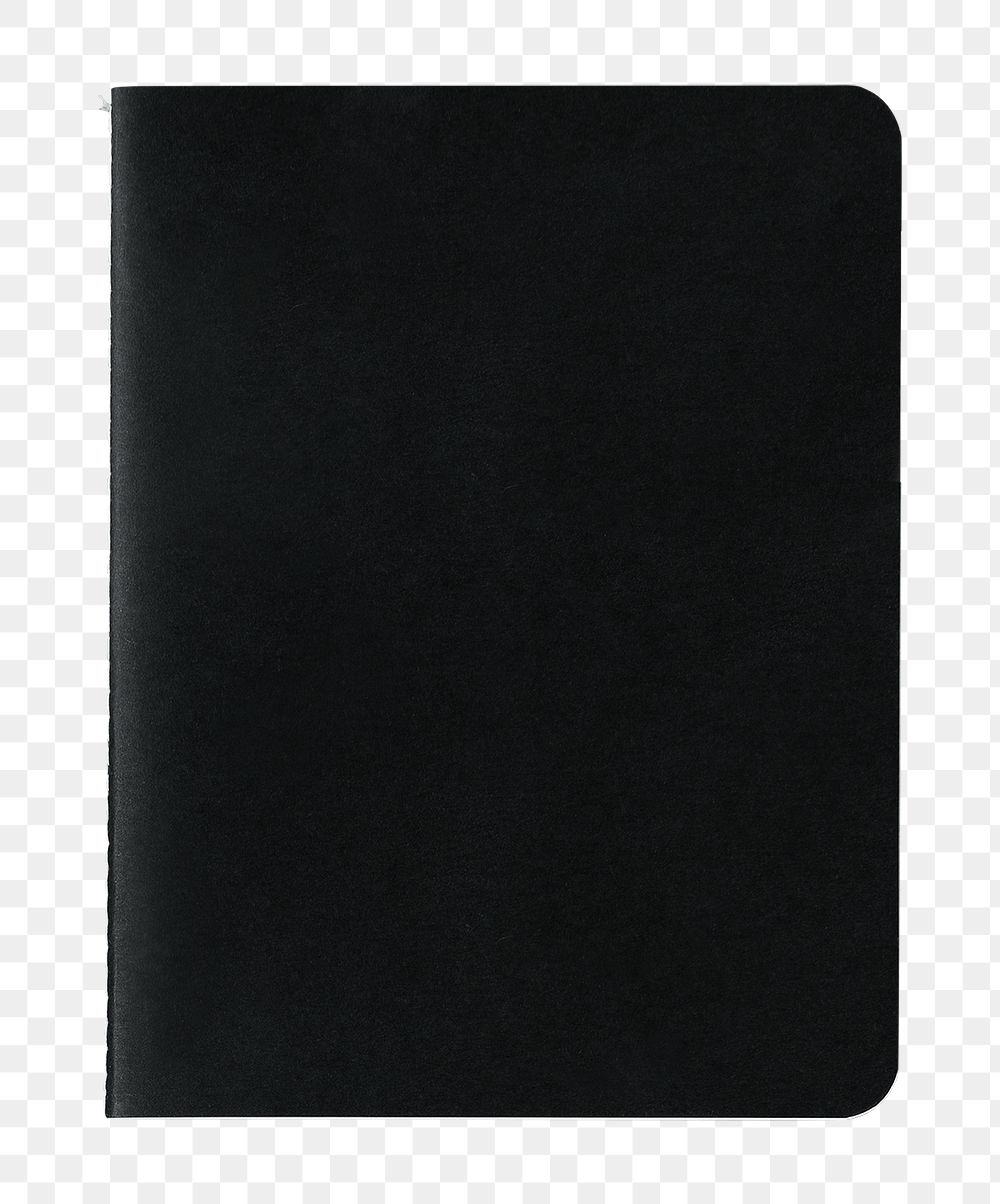 Black notebook cover design element