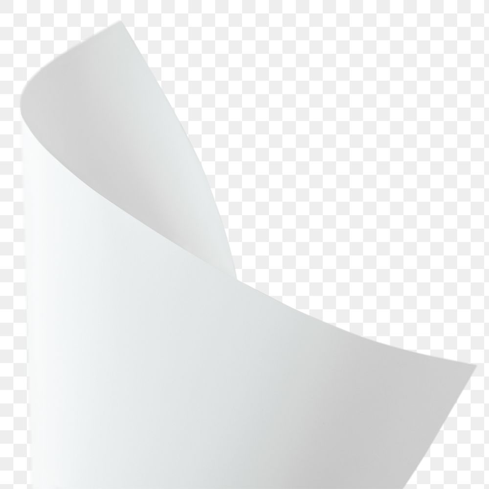 White folded chart paper design element