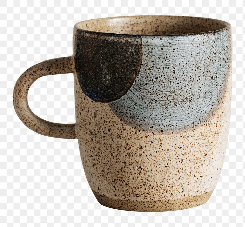 Rustic speckled mug mockup design resource