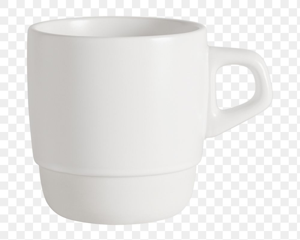 Minimal white tea cup mockup design resource