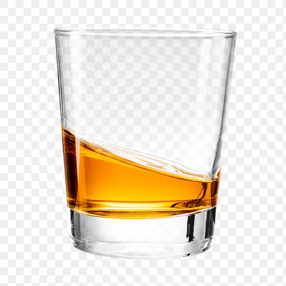 Png whisky swirling in a glass mockup