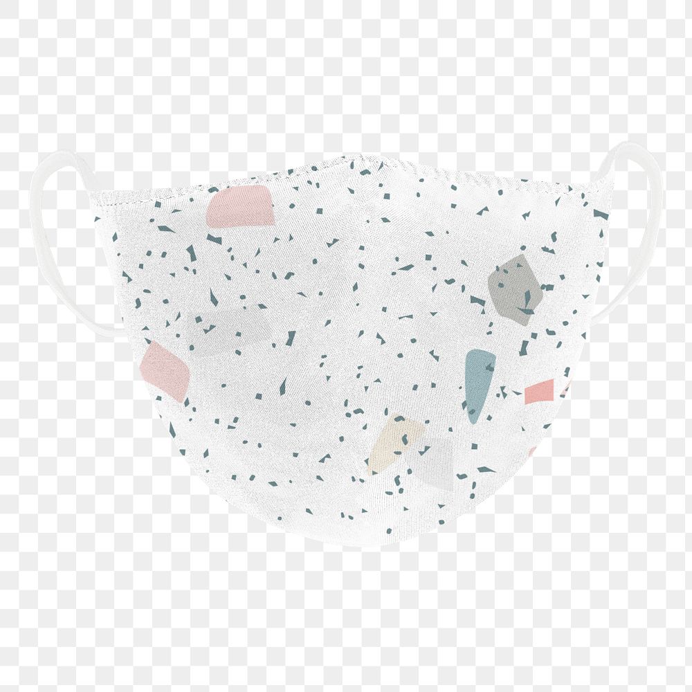 Memphis fabric mask design element