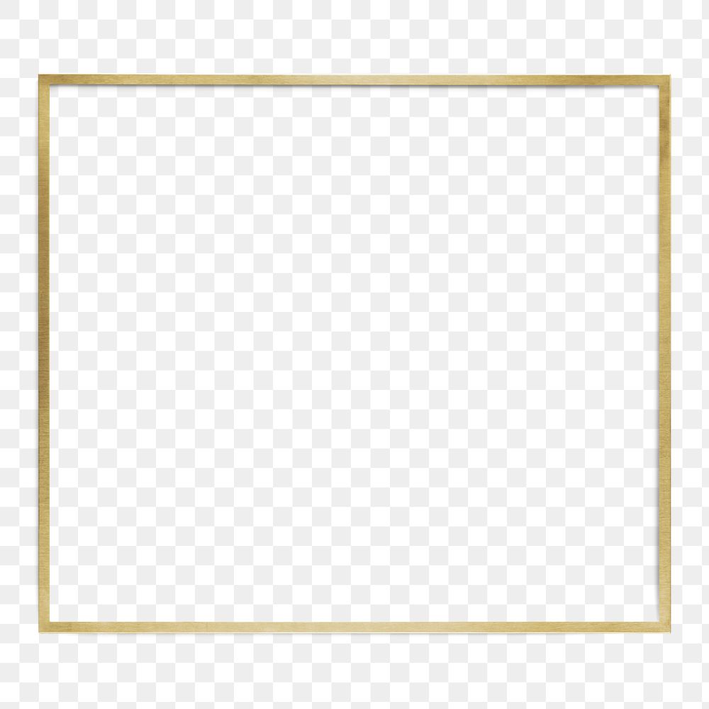 Gold square frame design element