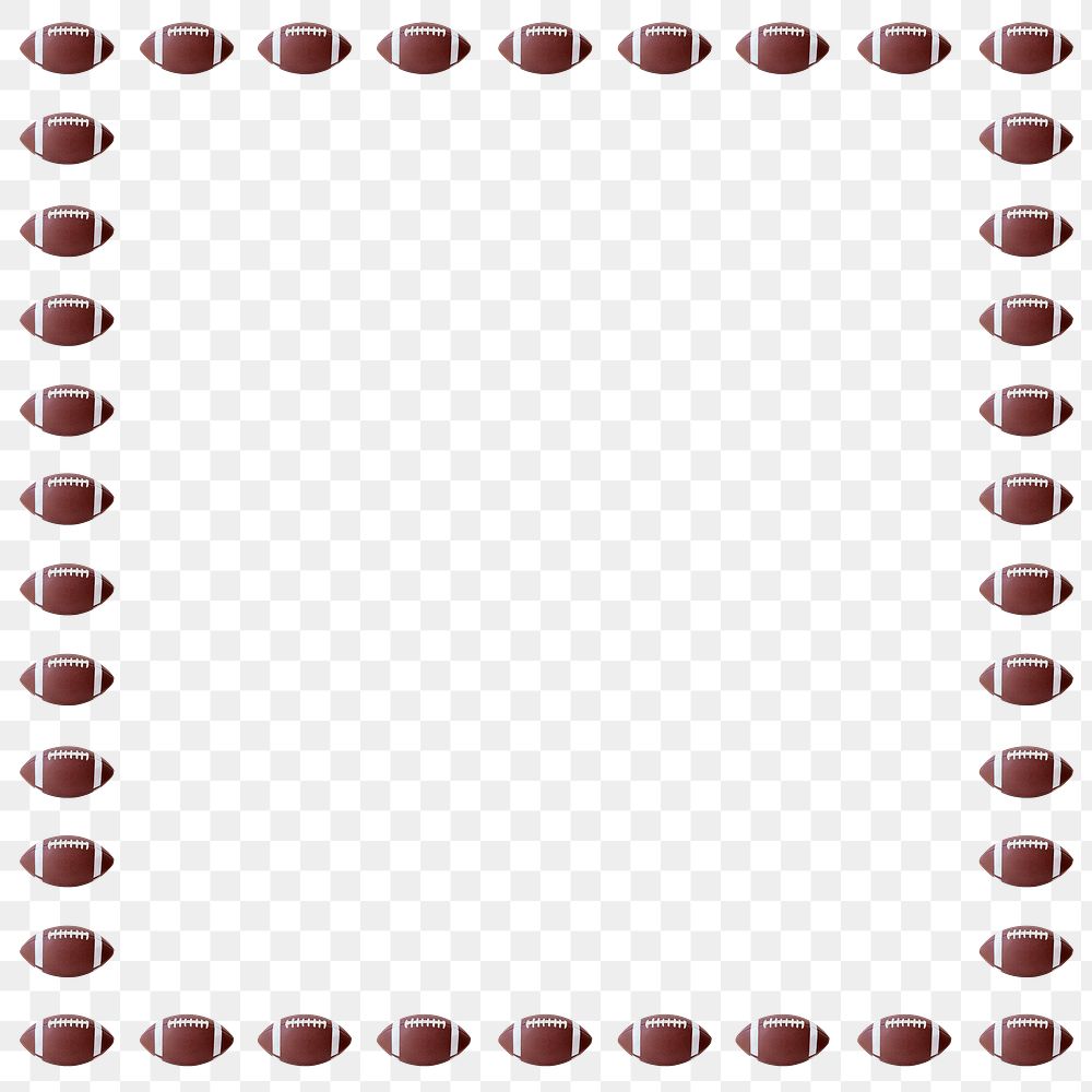 American football ball frame design element