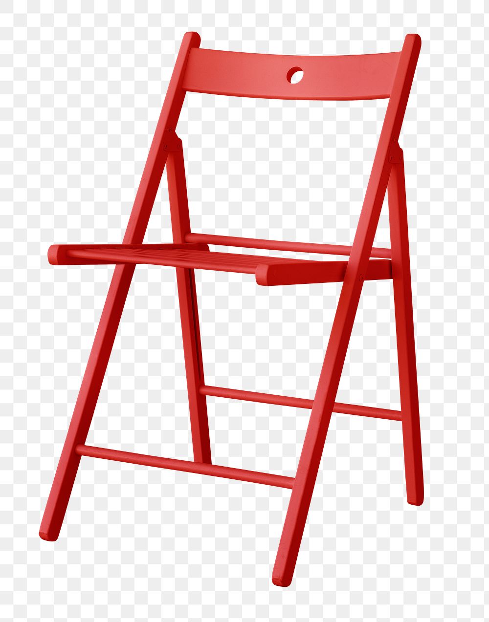 Modern red chair design element