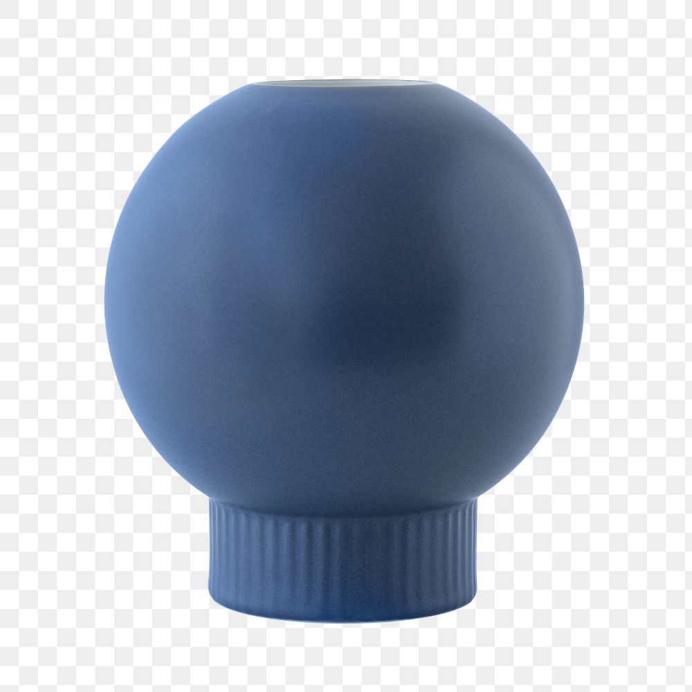 Blue ornamental ball design element