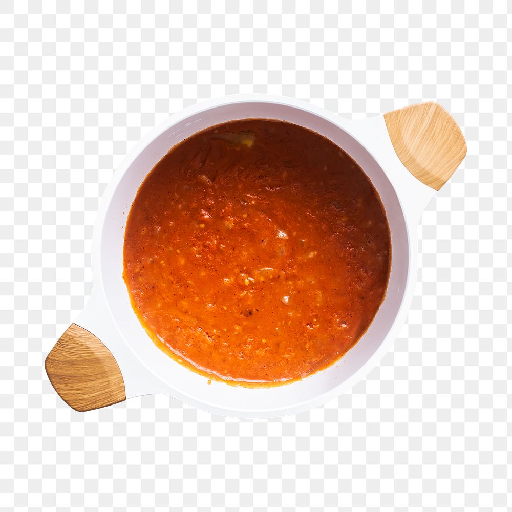 Png pasta sauce in a bowl mockup homemade food