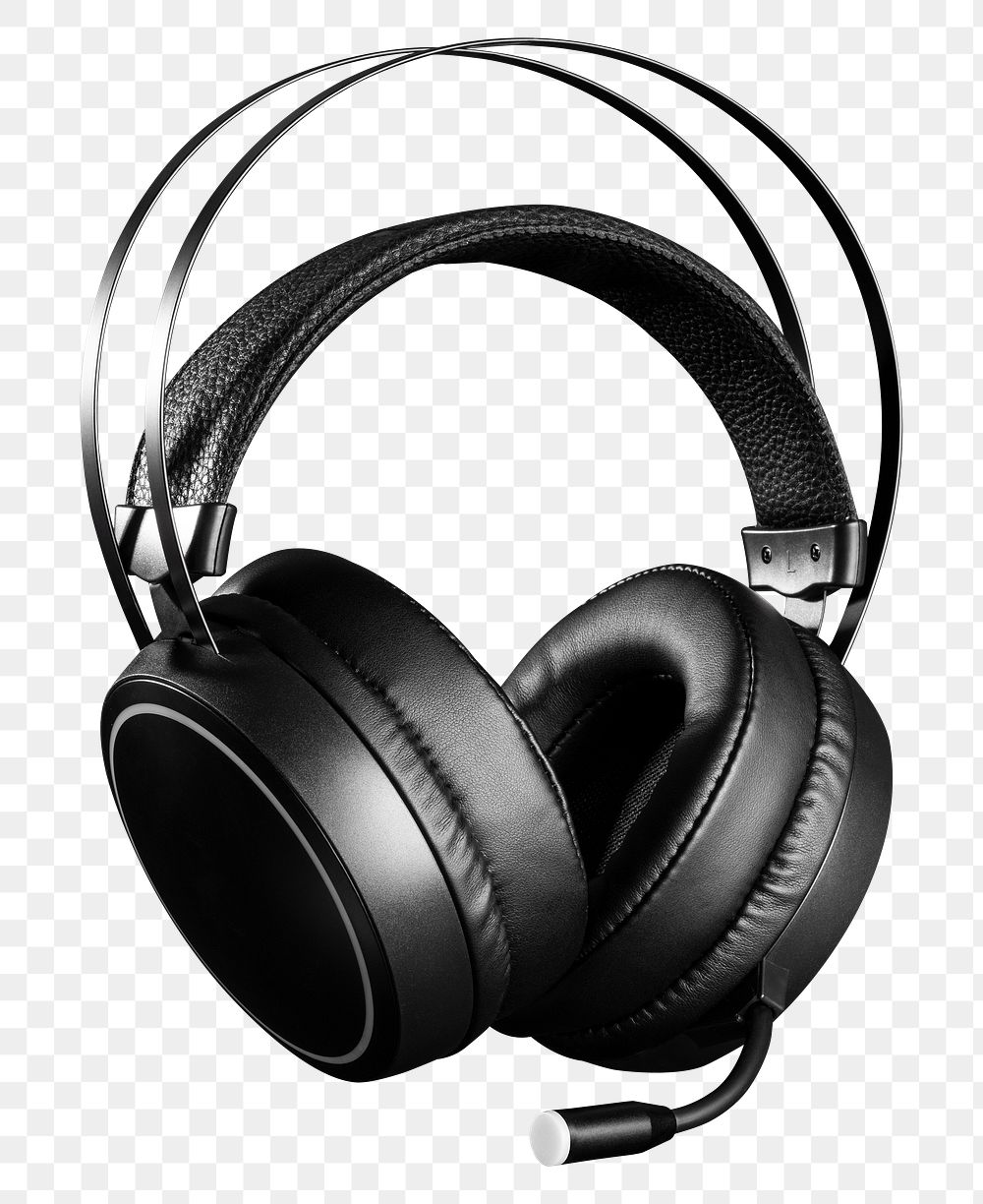 Headphones mockup png digital device