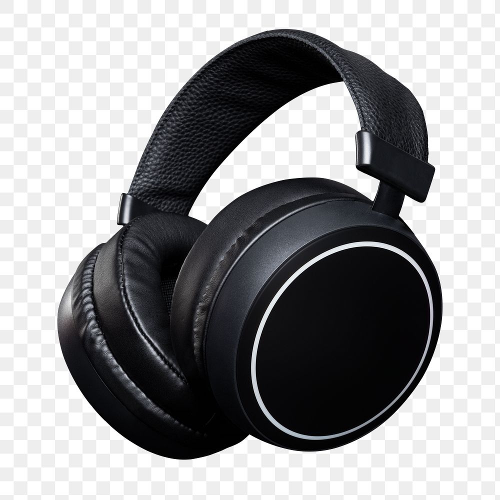 Headphones mockup png digital device