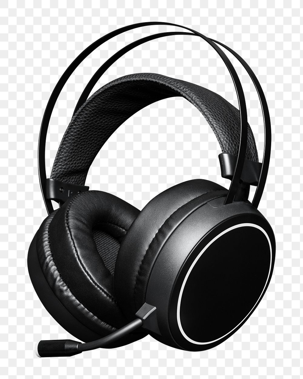 Headphones mockup png digital device