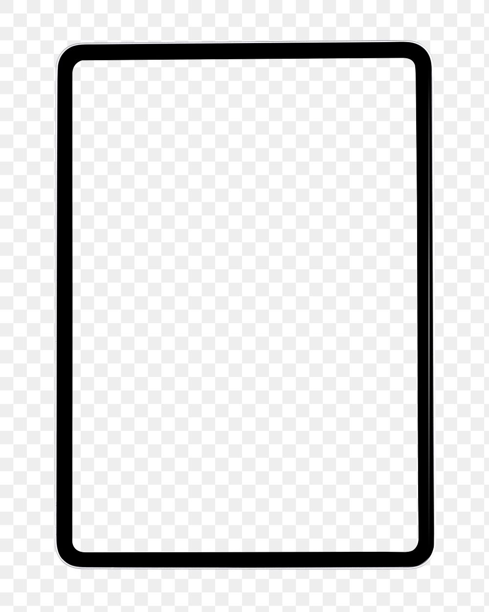 Digital tablet screen mockup png Premium PNG Sticker rawpixel