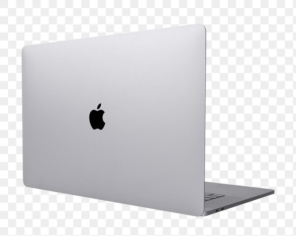 Apple MacBook Pro space grey mockup transparent background. SEPTEMBER 14, 2020 - BANGKOK, THAILAND