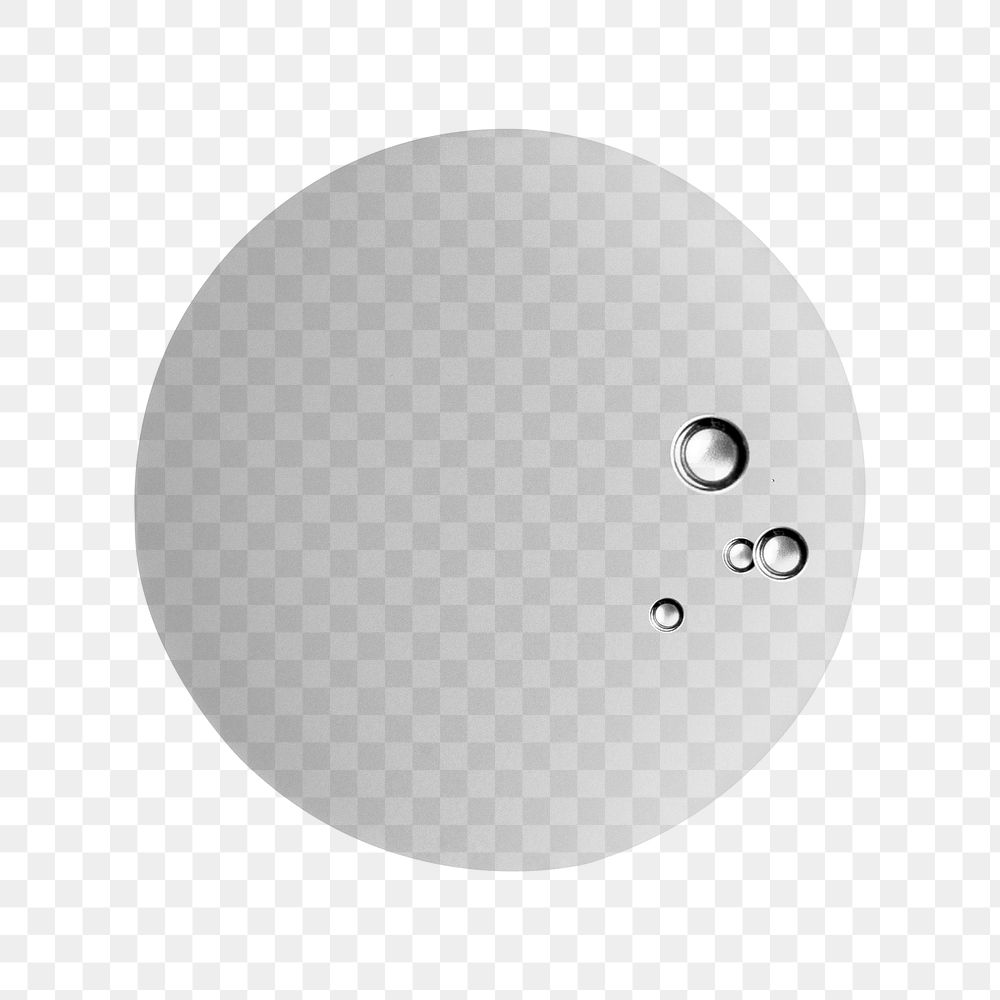 PNG transparent round water drop