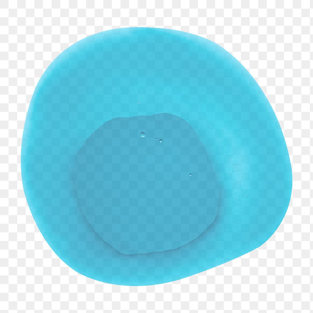 PNG blue liquid bubble macro shot cosmetic product