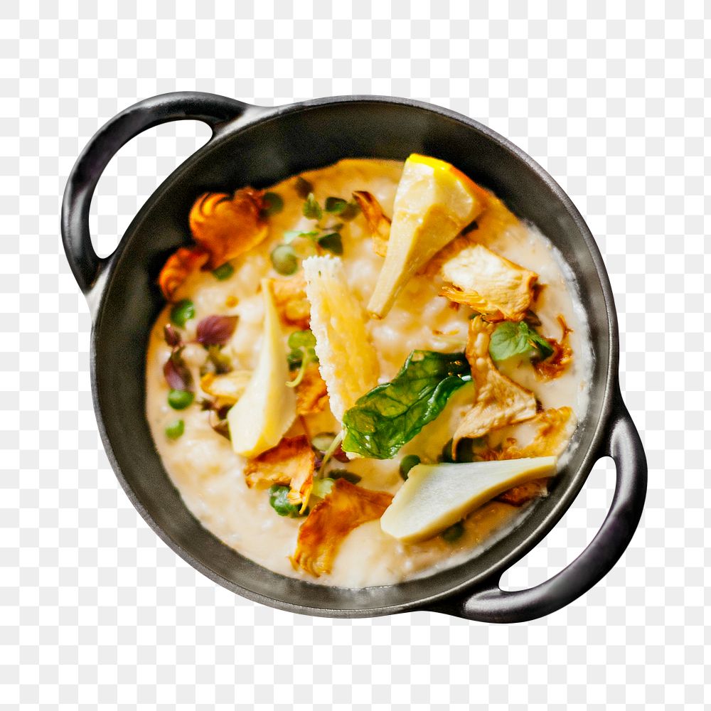 Skillet stew png sticker, food photography, transparent background