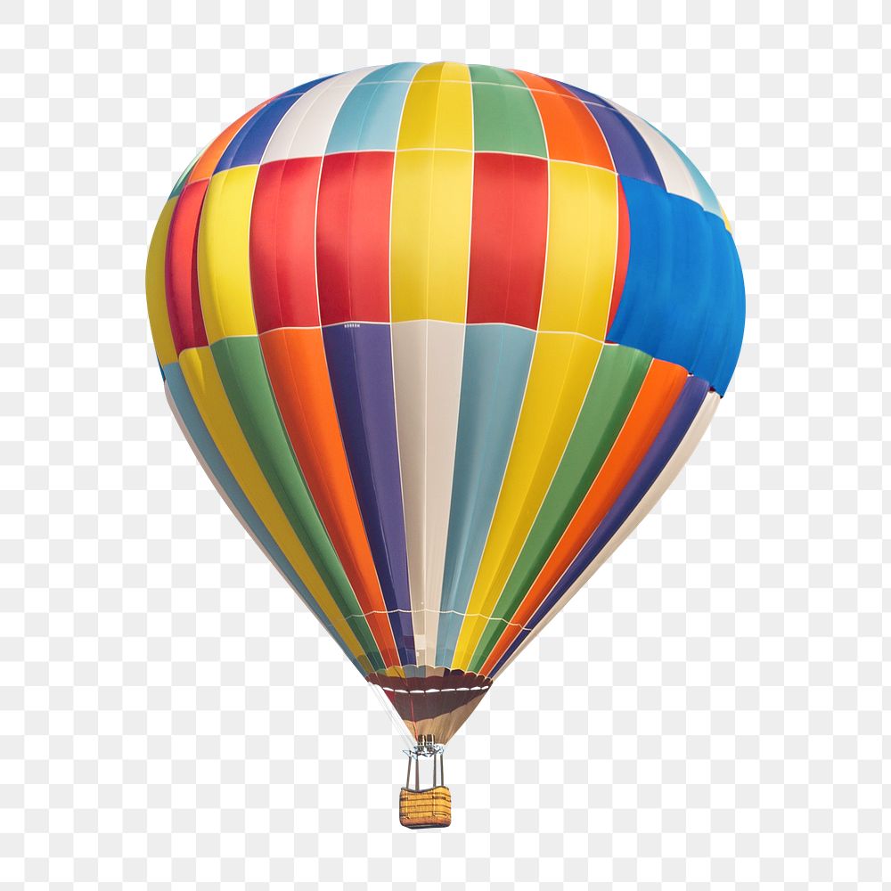 Png hot air balloon, transparent background