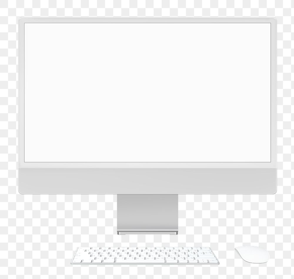 Gray minimal computer desktop screen digital device with design space
