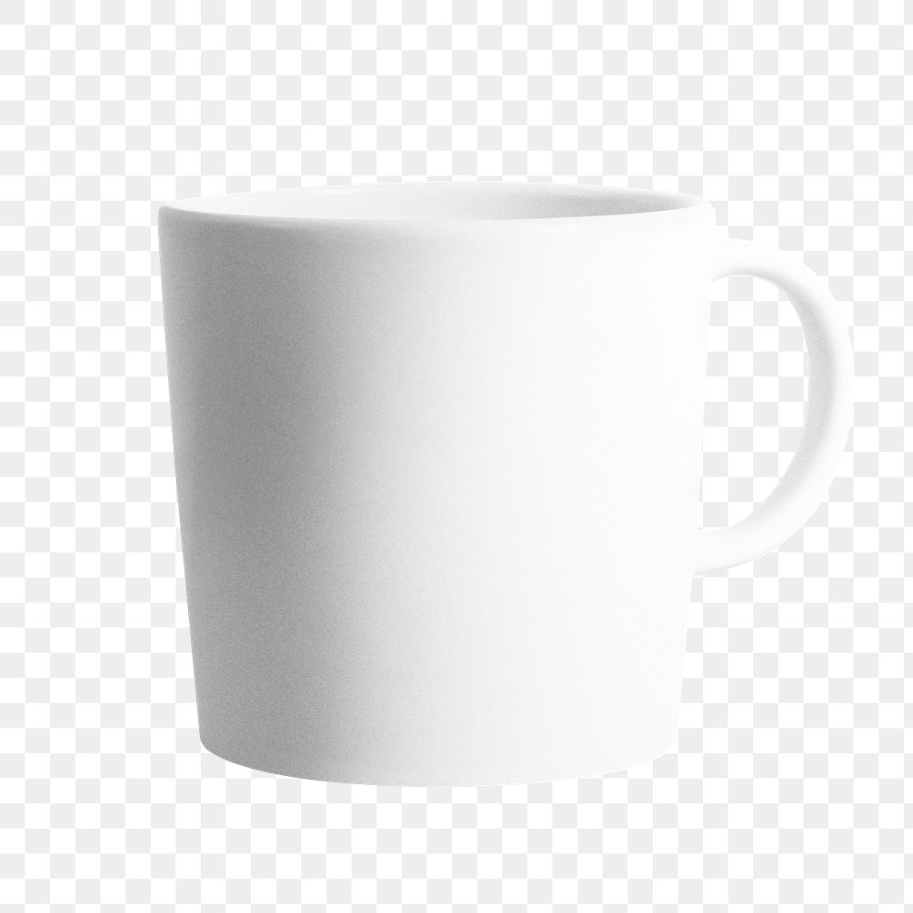 Png ceramic coffee mug mockup transparent design
