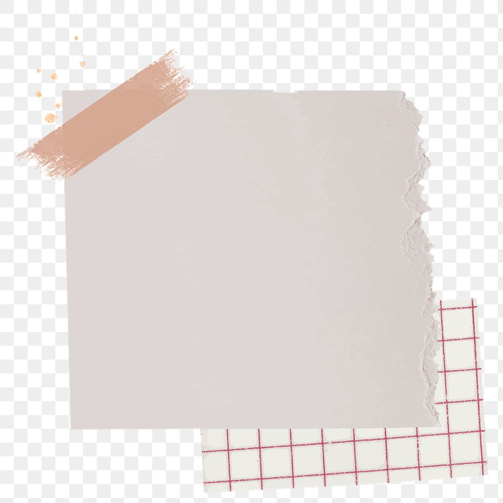 Sticky note png ripped paper element