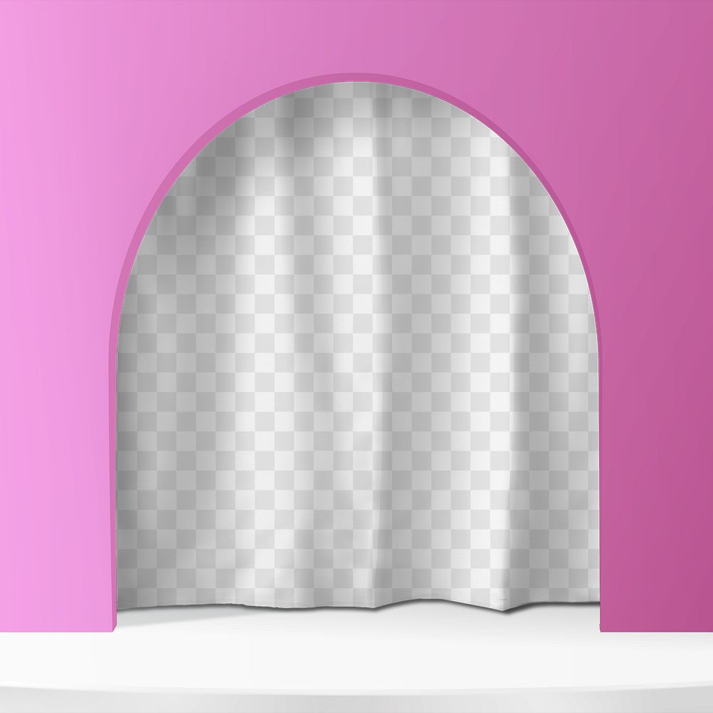 Product backdrop png, vault with transparent background