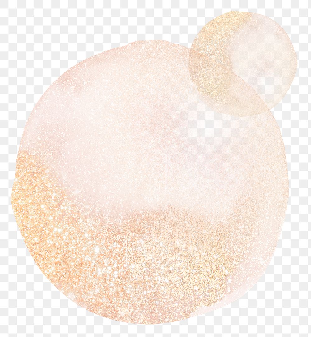 Aesthetic png glitter sticker, pink watercolor graphic