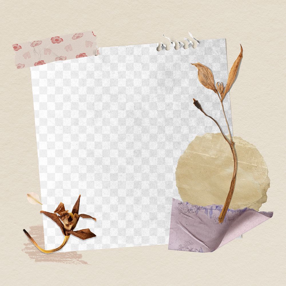 Autumn collage png mockup, ripped | Premium PNG - rawpixel