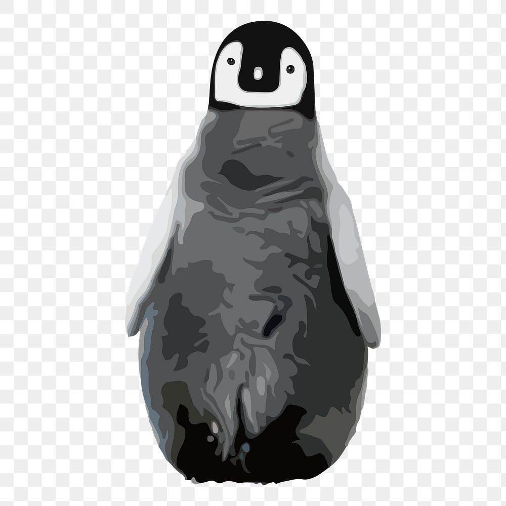 Cute baby penguin png sticker, transparent background