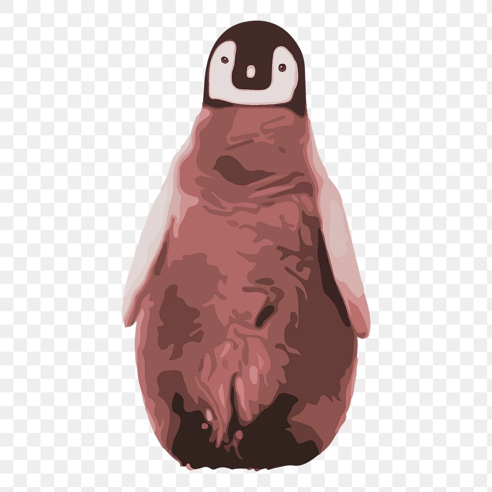 Cute baby penguin png sticker, transparent background