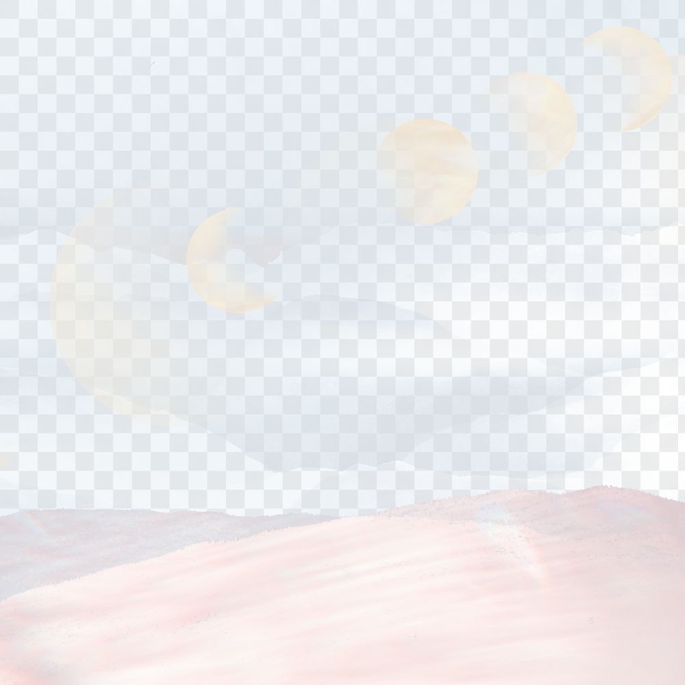 Moon png background, pastel aesthetic, transparent design
