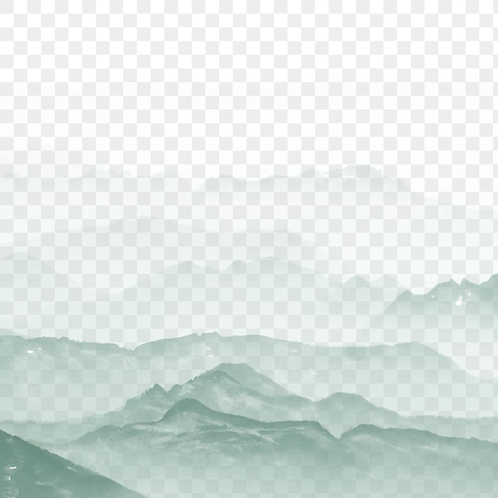 Png aesthetic landscape background, gradient transparent design