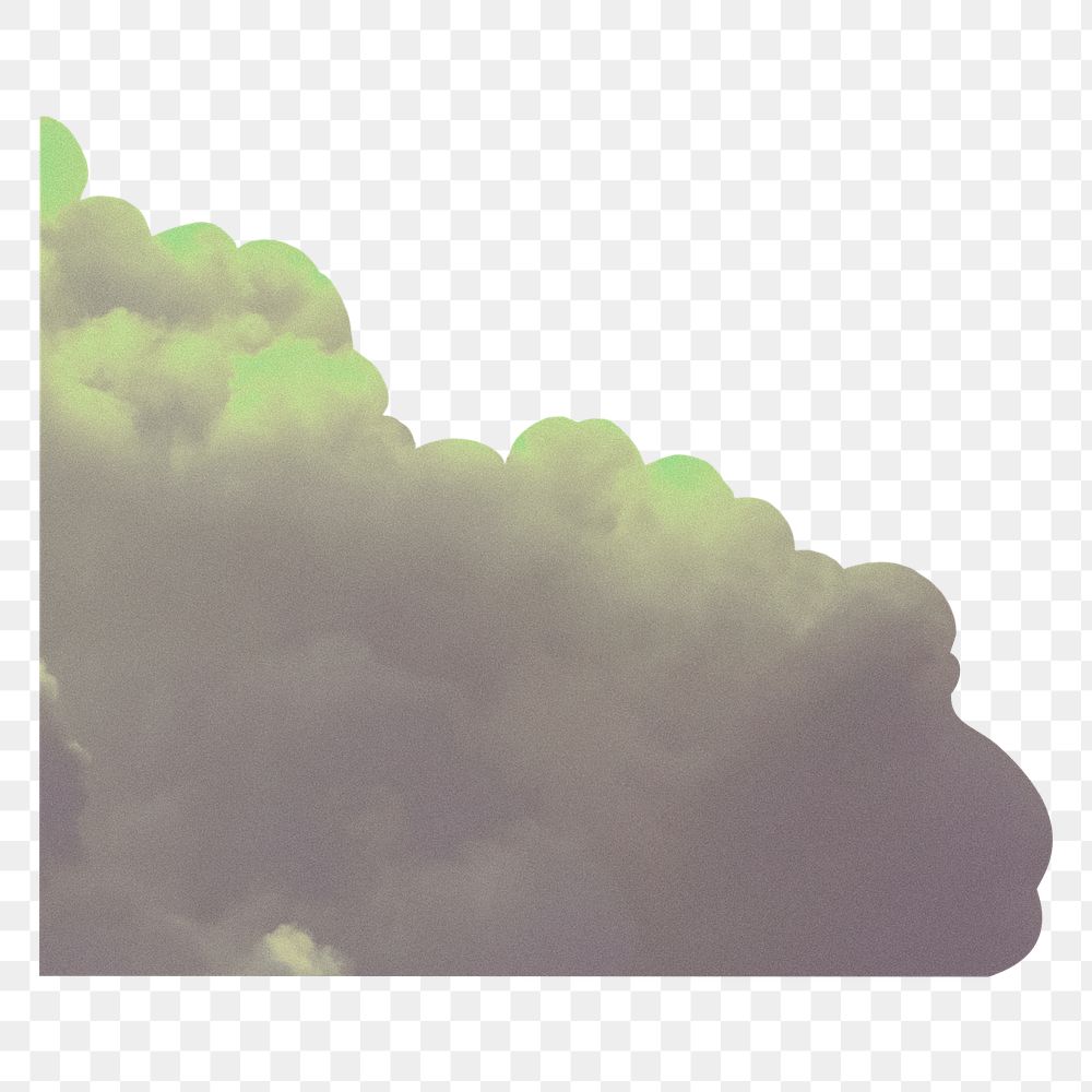 Cloud png border, sky element, transparent background