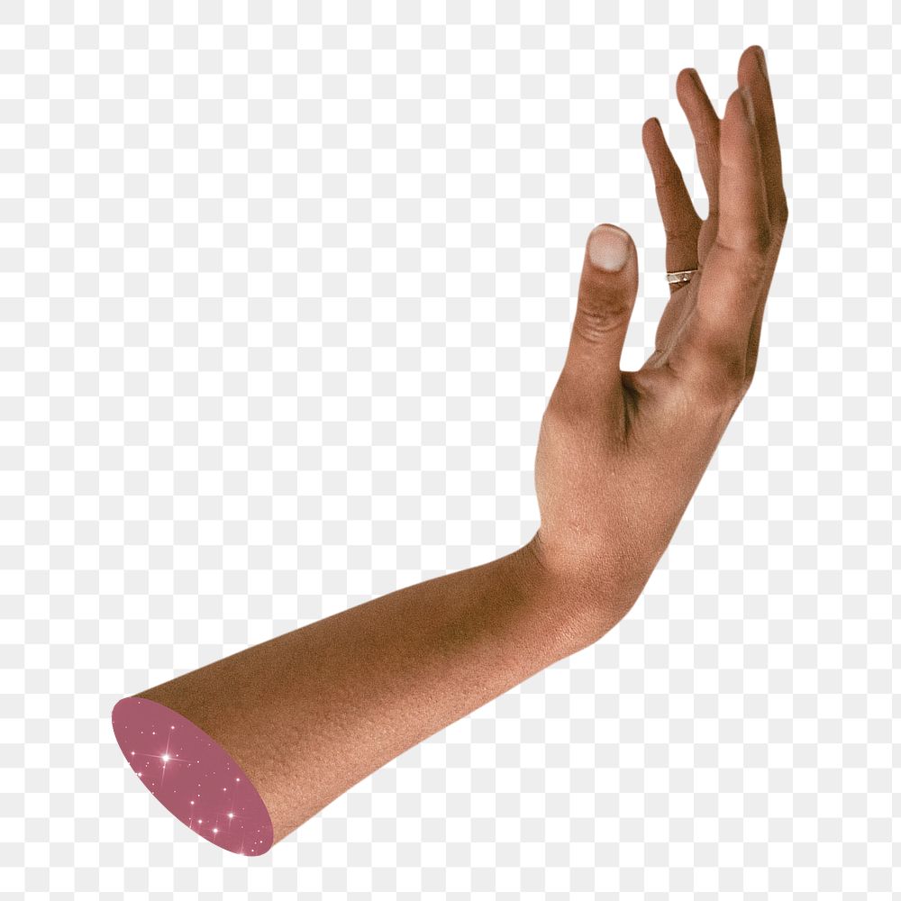 Aesthetic hand png clipart, transparent background