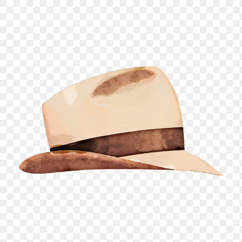 Fedora hat png illustration on transparent background