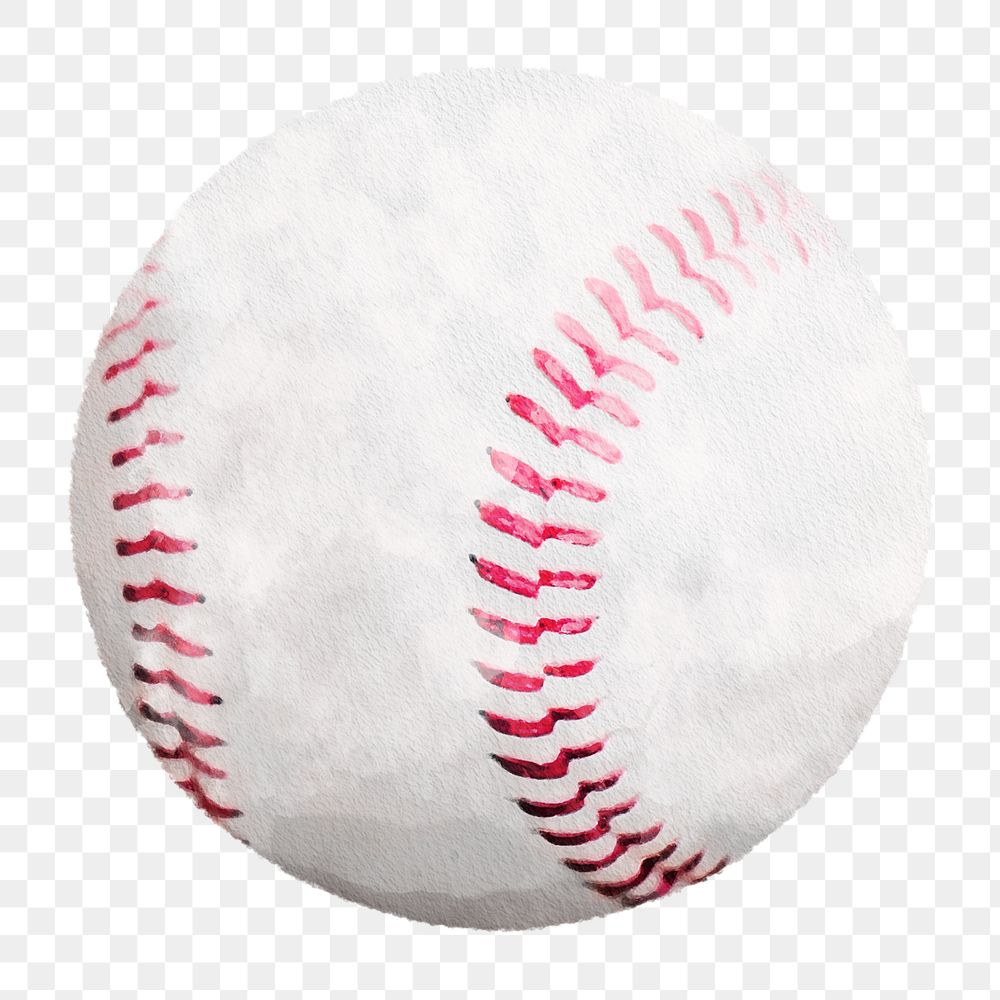 Baseball png illustration on transparent background