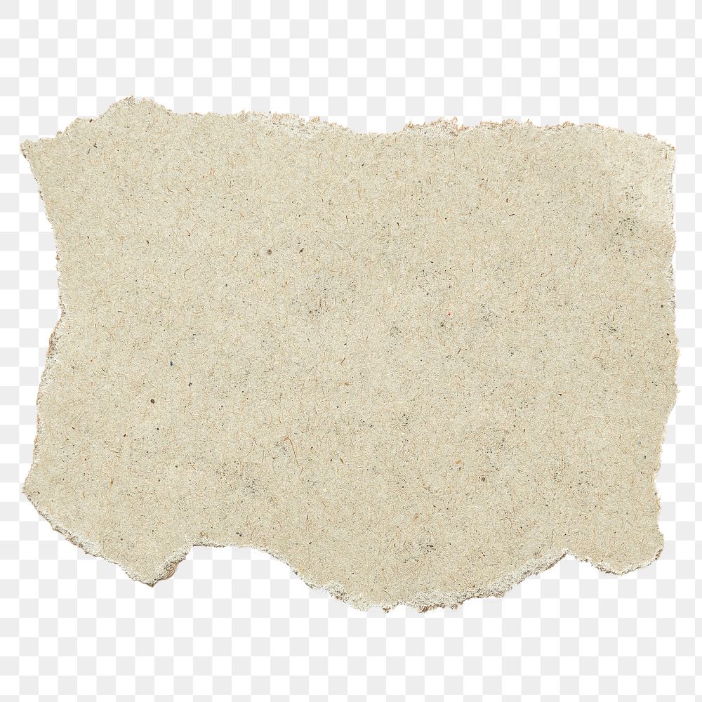 Ripped paper note png, transparent background