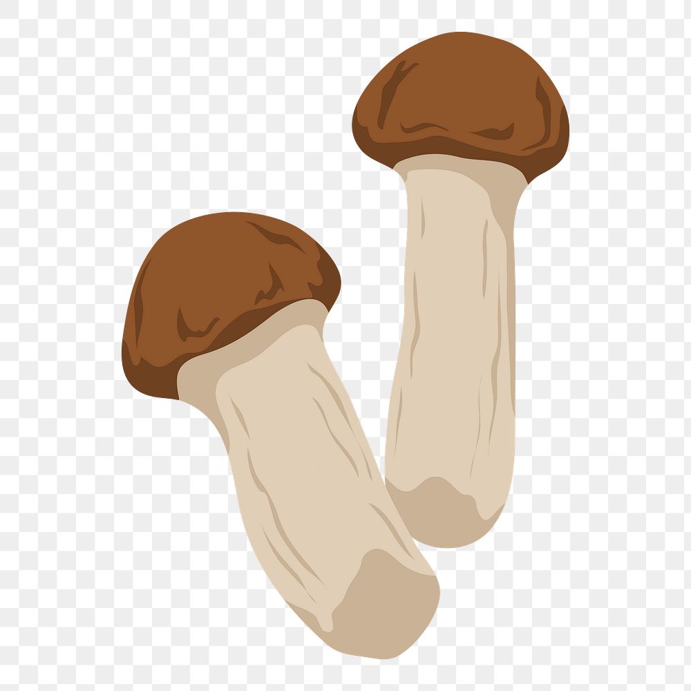 Mushroom png sticker, vegetable illustration on transparent background