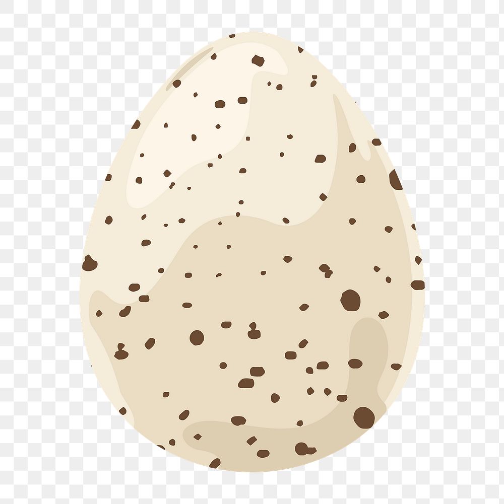Quail egg png sticker, food illustration on transparent background