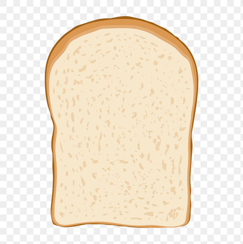 Bread png sticker, food illustration on transparent background