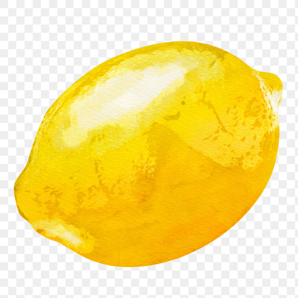 Lemon png clipart, fruit sticker on transparent background