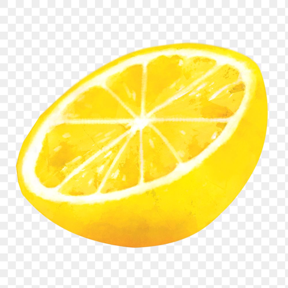 Lemon png clipart, fruit sticker on transparent background