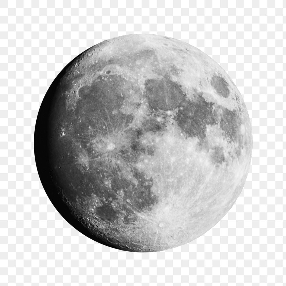 Full moon png sticker, astronomy transparent background