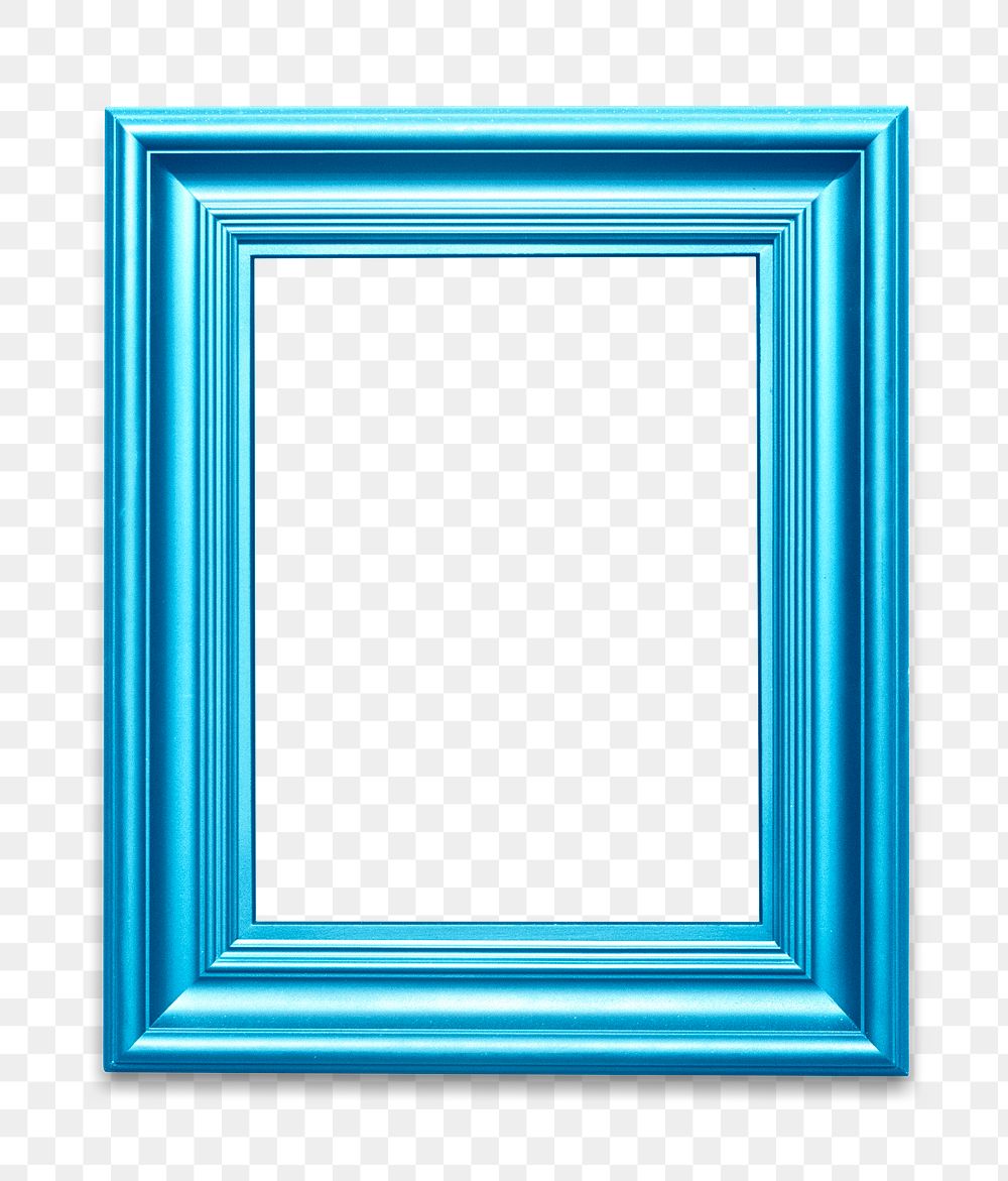 Blue photo frame mockup