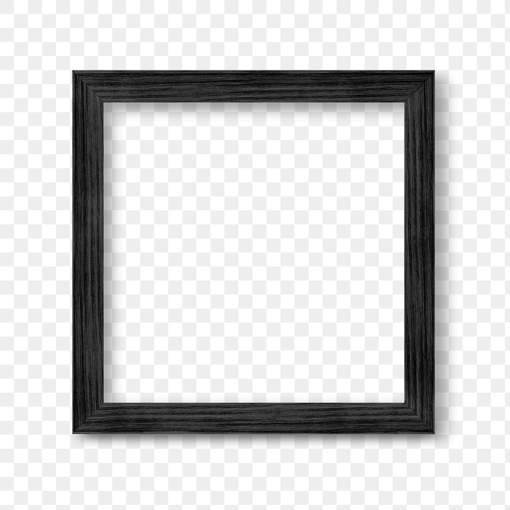 Black photo frame mockup