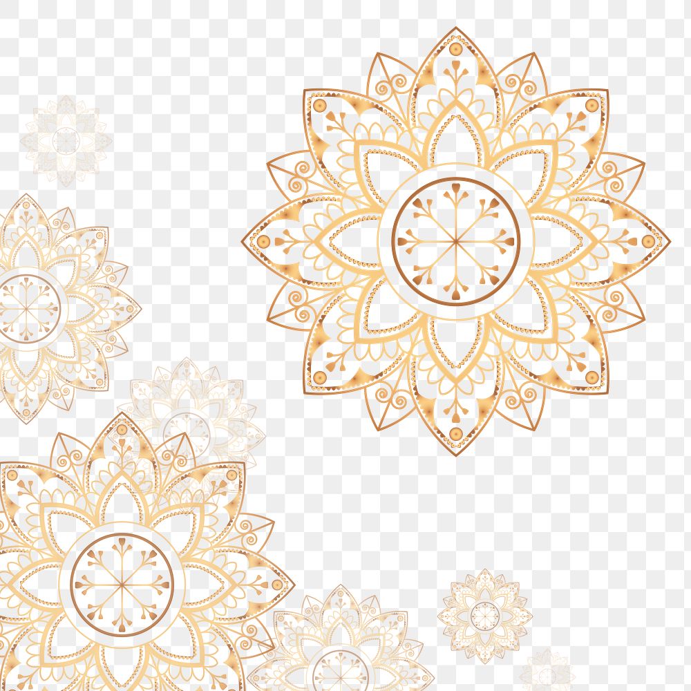 Colorful arabesque patterned design element transparent png